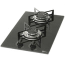 Cooktop 2 Bocas a Gás com Acendimento Automático Vidro Preto Bivolt Fischer